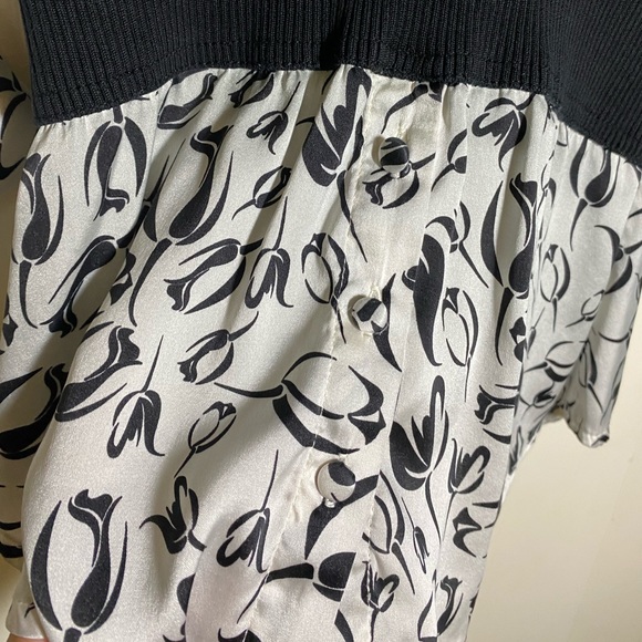 Bebe Knitted Vest and Silk Top - Picture 5 of 5